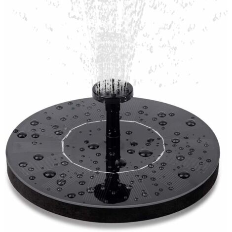 Solar Springbrunnen,Solar Teichpumpe mit 1.5W Monokristalline Solar Brunnen Wasserpumpe 7V Outdoor Solar Pumpe Springbrunnen für Gartenteich,Vogel-Bad,Fisch-Behlter,Kleiner Teich (1/5)