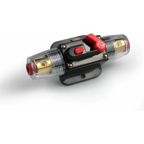 20A Auto Disjoncteur Protection De Voiture 12V - 24V DC avec Commutateur Manuel De Réinitialisation De Fusible (1/5)