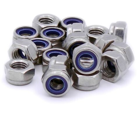 M8 (8 mm) Rope and Wire Assortiment Écrous hexagonaux – Type-p – en Acier Inoxydable (A2) (Lot de 20) (1/4)