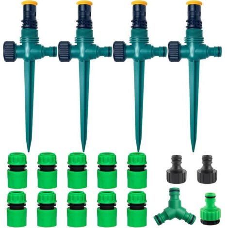 Arroseur Jardin,Arrosage Automatique pour Jardin,Arroseur de Pelouse 360,Arroseur de Jardin Multifonction-RéGlable Vec Raccord De Tuyau 1/2 et Y,Asperseur Arrosage,Arrosage Automatique Pelouse