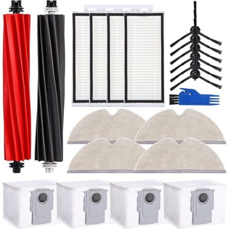 Kit accessoires pour Roborock Q8 Max+/Q8 Max/Q5 Pro+/Q5 Pro Aspirateur,Pièces de Rechange pour Roborock, 2 Brosse Principale, 4 HE (1/5)