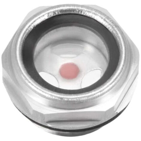 Jauge de niveau d'huile en verre 1/2PT – Raccords en aluminium à filetage mâle – Joint torique pour réservoir de compresseur (1/5)
