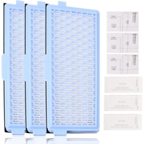 Lot de 3 Filtres pour Miele, includere 3 filtre Active AirClean 3 filtres moteur, filtre aspirateur pour miele Complete C2 C3 Compact C1 C2 S4000 S5000 S6000 S8000 series (1/5)