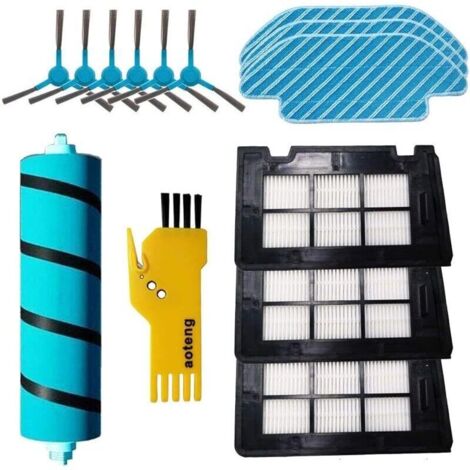 Accessoires pour Robot Aspirateur Cecotec Conga 4090 5090 Pièces de Rechange Pack de 1 brosses principales, 3 filtres Hepa, 6 bros (1/5)