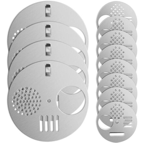 Lot de 12 grilles d'entrée en acier inoxydable pour ruche - Argenté (1/5)