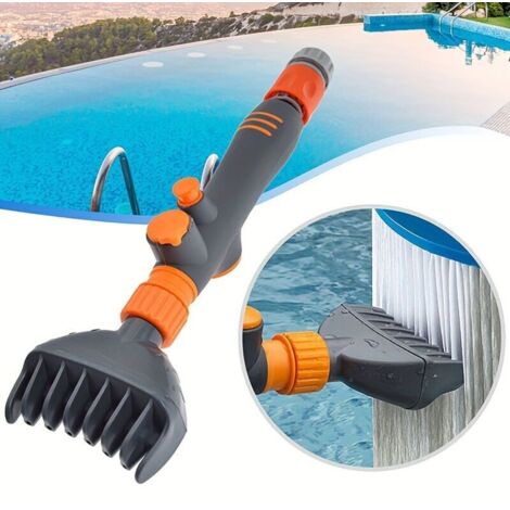 Brosse de nettoyage pour filtre d'aspirateur de piscine et de spa (1/4)