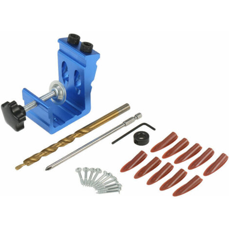 Localisateur de trous inclines pour le travail du bois bleu localisateur de trous inclines pour le travail du bois perçage de trous Machine de trou oblique pour le travail du bois outils de bricolage (1/5)
