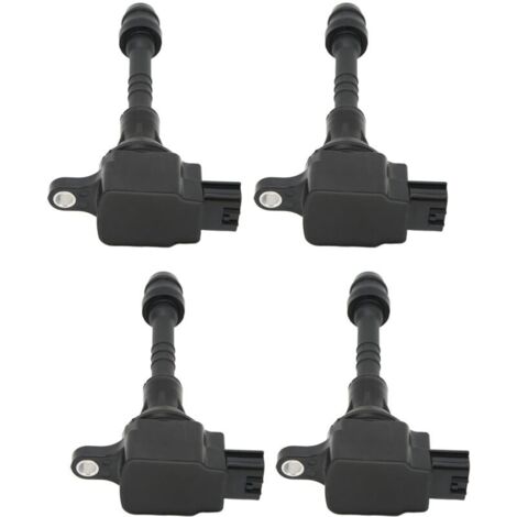 Lot de 4 bobines d'allumage de voiture 22448-6N015 ABS de remplacement pour Nissan Sentra 1.8L L4 2002-2006 (1/5)
