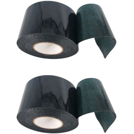 Lot de 2 rubans adhésifs double face pour gazon artificiel, 50 mm x 5 m, ruban adhésif pour gazon artificiel, ruban adhésif vert pour gazon artificiel, ruban adhésif pour pelouse, extérieur, tapis (1/5)