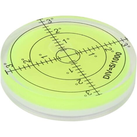 Niveau à bulle rond, outil de mesure de 60mm de diamètre, niveau à bulle rond avec échelle pour l'équilibrage des équipements de caméra (1/5)