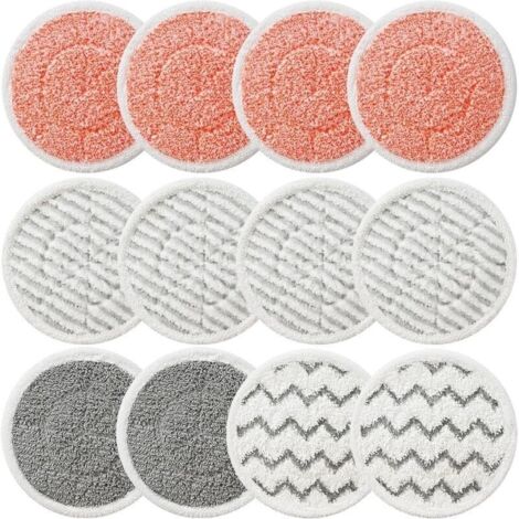 XKITP7000 – Lot de 12 tampons de Rechange pour Balai Vapeur Shark S7001 S8201 S8001 S7201 S7000 S7000AMZ S7001TGT Series – Tampons de Balai à récurer à Vapeur et à récurer Tout-en-Un, modèle de pièce (1/5)