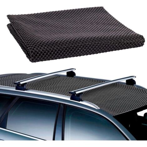 Tapis Antiderapant Coffre Toit De Voiture Motif De Grille en PVC Étanche Polyvalent Coupé À La Taille pour Le Sac De Toit De Voiture De Camion De Van 90 x 100cm (1/5)