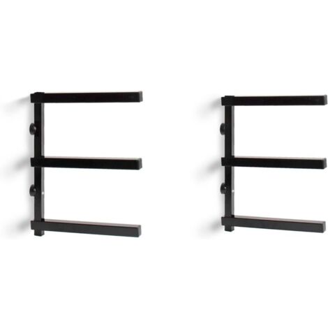 2X Étagère Cantilever à 3 Niveaux – 310 x 30 x 455 mm – Capacité de Charge Max. 150 kg, 50 kg/Niveau – en Acier – pour Stockage Rangement de Bois (1/5)