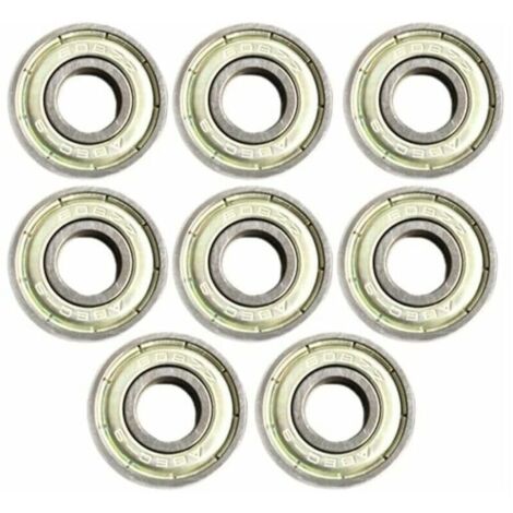 Lot de 8 roulements à roulettes scellés 608ZZ (ABEC11) en acier inoxydable (1/5)