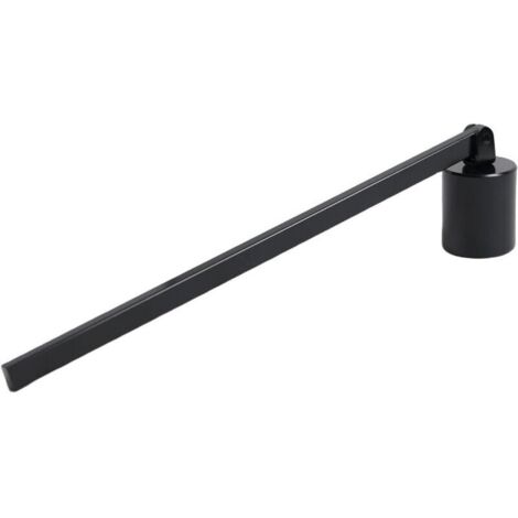 Abat-jour noir élégant en acier inoxydable, sûr et stylé, convenant à tous types de bougies. (1/5)