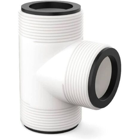 Raccord en T pour tuyau de piscine, kit de raccordement de 1,5 pouce, compatible avec les raccords en T pour tuyaux de piscine, pour les pièces de raccordement des tuyaux des piscines hors sol. (1/5)