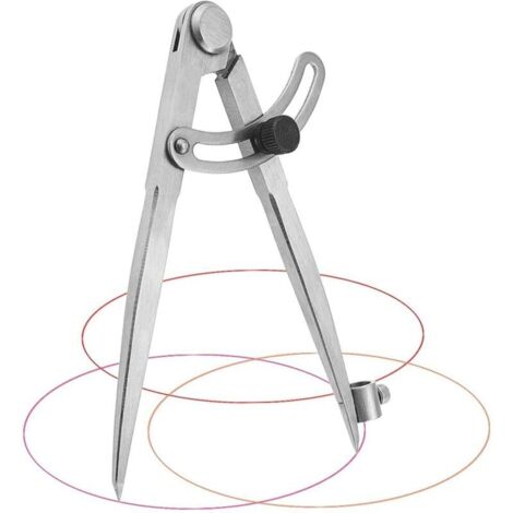 Compas Menuisier 20 cm Compas Menuisier Professionnel en Acier au carbone Compas Grand Diamètre pour Cercles de Dessin, Menuiserie, Travail Du Métal et Travail Du Cuir