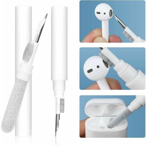 Kit de nettoyage pour Airpod Pro 1 2 multifonction 3 en 1 avec stylet de nettoyage pour écouteurs Bluetooth Kit de nettoyage Brosse de nettoyage pour écouteurs (1/5)