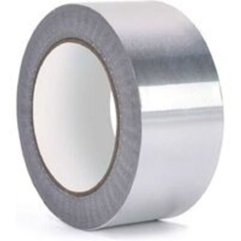 Ruban de Papier Daluminium Ruban Adhésif Aluminium, Haute Température, Étanche, pour Conduits, Réparation de CVC, Réparation de Métaux, Fabrication de Bijoux, Argent(5 mm x 50,2 rouleaux) (1/4)