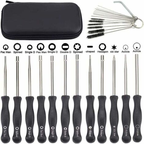 Lot de 12 Outils de réglage de carburateur avec Tournevis acircle pour Petit Moteur 2 Temps pour Husqvarna pour STHIL pour débroussailleuse Echo tronçonneuse (1/5)