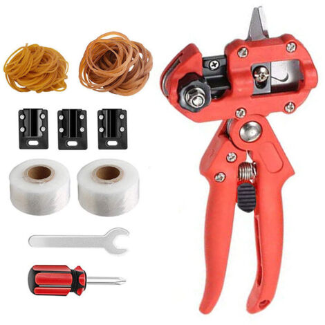 Sécateur Outils de jardin semis élagage arbre fruitier greffage sac tissu noir + élastique + membrane (1/5)