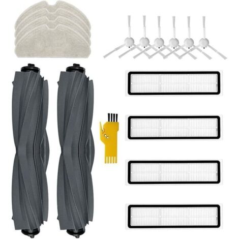 Kit accessoires pour aspirateur robot Dreame D10s D10s Pro Pièces de rechange 16 paquets 2 brosses principales, 4 filtres, 6 bros (1/5)