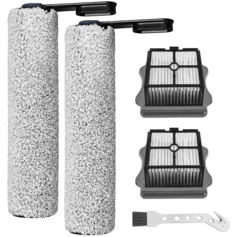 Brosse à rouleau Tineco - 1 brosse à rouleau 2 + 1 filtre HEPA 2 + 1 brosse de nettoyage double usage (brosse à tête d'oie) 1