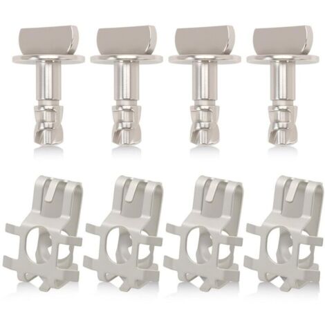 Lot de 4 boulons de protection de capot de moteur compatibles avec F150 2011-2019 BB53 6C020-AA, BB5Z-00817-A, W716006-S439 (1/5)