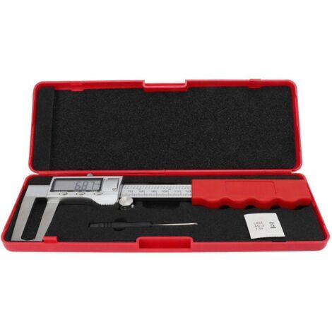 Micromètre pour rotor de frein à disque Unité de fractions métriques en pouces Écran LCD 0-150 mm Outil de mesure universel de haute précision
