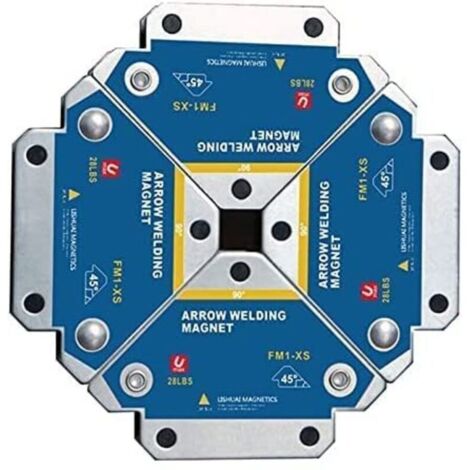 Aimant Soudure, 4 PCS Soudure Aimant Force de Maintien 13kg de Soudure Equerre de Support Positionneur Magnétique 45 ° 90 ° 135° Outils de Localisation Auxiliaires Multi-Angles (1/5)