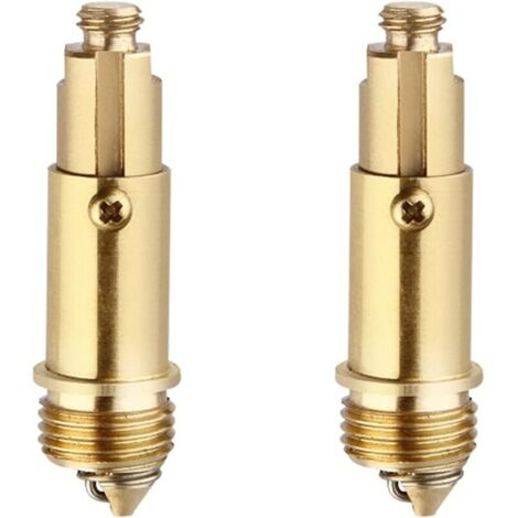 2 pièces Pop-up Boulon à ressort en laiton, Boulon dévier en laiton, Utilisé pour remplacer les pièces cassées, convient à la plupart des salles de bain, baignoires, éviers (1/5)