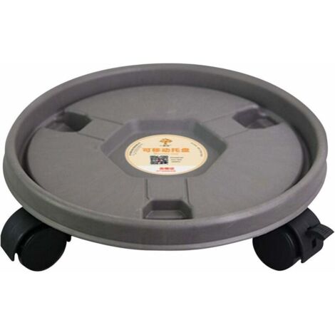 Support de plantes rond en pot sur roulettes, support de plantes mobile avec roues universelles pour intérieur et extérieur, maison, jardin