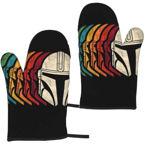 Deux adorables gants de cuisine bébé Yoda de Star Wars en forme de canard en caoutchouc, adaptés pour griller, cuire au four, cuisiner et utiliser au micro-ondes