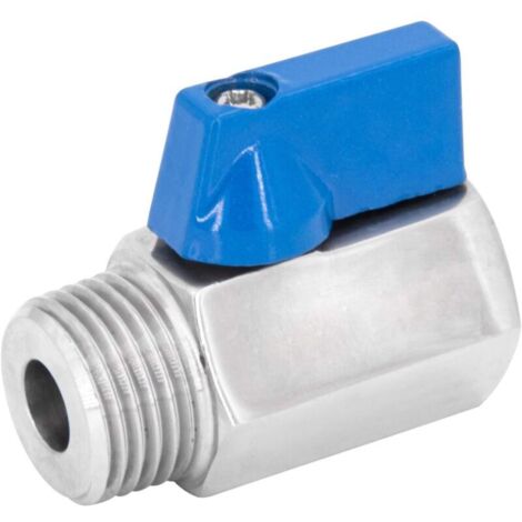Mini Poignée robinet avec ailes – Laiton AG/IG – Sèche-linge à passage–PN16,1/2"(DN15) (1/4)