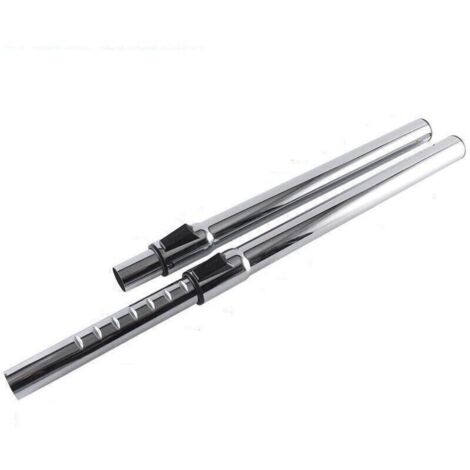 Raccord de rallonge en acier inoxydable haute performance pour aspirateurs et tuyau de remplacement compatible, calibre 32, rétractable, longueur totale 470 mm (1/2)
