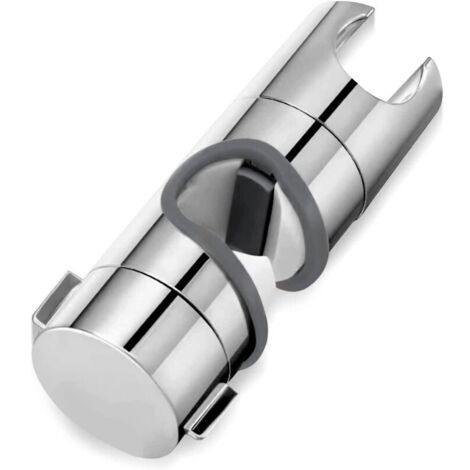 Support coulissant pour barre de douche - Support pour douchette à main - Douchette à main réglable - Support pour pommeau de douche - Rotation omnidirectionnelle à 360° - Installation facile sans (1/5)