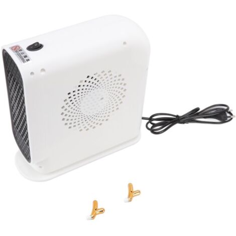 Chauffage électrique portable, idéal pour une utilisation hivernale dans les chambres, les bureaux et les salons. Fonctionnement silencieux et faible consommation d'énergie (blanc) (1/5)
