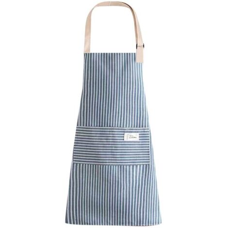 Tablier princesse pour femme, lavable à la main, avec boucle au dos, en tissu résistant à l'huile pour la maison et la cuisine, convient à la restauration, bavoir à grande poche (1/5)