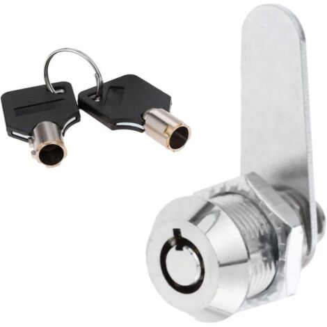 Serrure tubulaire en alliage de zinc pour tiroir de sécurité, cylindre de porte, boîte aux lettres, boîte à outils, serrure à 2 clés(20mm) (1/5)