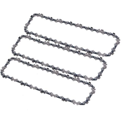 Lot de 3 chaînes et 1 Guide pour tronçoneuse sur perche, 40 maillons et Guide de 29cm, compatible avec Ryobi, Husqvarna, Makita et autres (1/5)