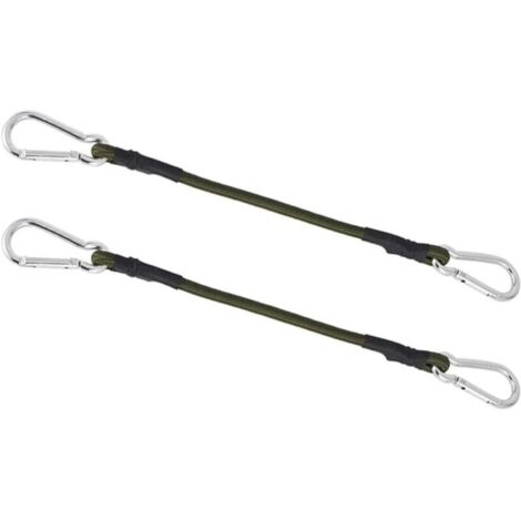 Lot de 2 Mini tendeurs Robustes de 30 cm avec Mousqueton pour Camping, Bagages, Voyage (1/5)