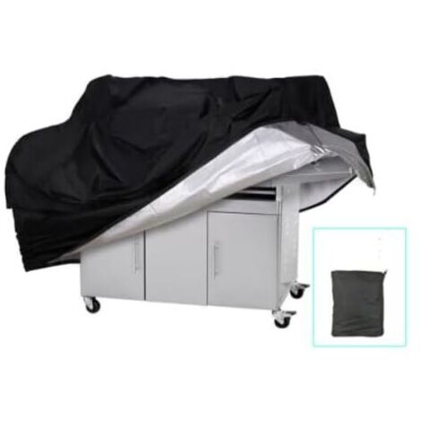 Housse pour Barbecue,Housse Résistante pour Barbecue Gaz étanche à la Poussière et Anti-UV,Couverture de Barbecue Indéchirable avec Sac de Rangement 145 x 61 x 117 cm(Polyester) (1/5)