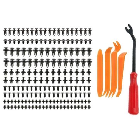 190 Clips Voiture, Rivet Clip Plastique Voiture Réparationn Automobile, Pince de Retenue, Rivet Plastique Fixation, Rivet Clip Plastique Fixation Universel Auto Panneaux Garniture de Portière (1/5)
