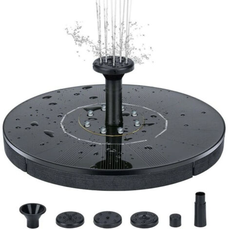 Fontaine solaire d'extérieur, fontaine à pompe à eau, fontaine de jardin et de terrasse, 16 cm (1/5)