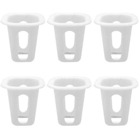 50 Pièces en Plastique Jardin Net Tasses Plantation Panier Tasse Ensemble Jardin Mesh Slotted Pépinière Pots Nets pour La Culture Hydroponique Aquaponique Orchidées (1/5)
