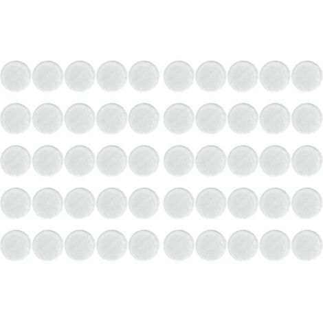 Lot de 50 tapis de protection transparents et antidérapants pour verre – en PVC, 2,5 cm d'épaisseur – tapis de protection auto-adhésifs pour éviter les rayures et les glissements sur les tables et cha (1/5)