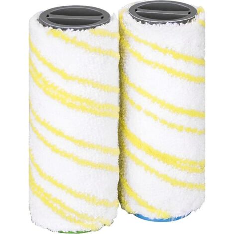 2 Rouleaux de Rechange 2.055-006.0 pour Karcher FC3 FC5 FC7 EWM2 Sans Fil (Jaune) (1/5)