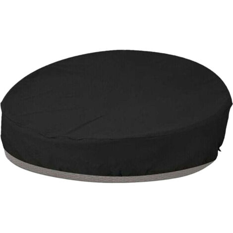 Housse de protection pour lit de jardin rond – Tissu Oxford 210D imperméable – Résistante aux UV et anti-poussière – Dimensions 190x89cm - UV 210 D (1/5)