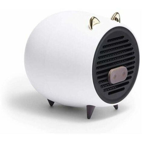 Radiateur Soufflant Électrique, USB Mini Radiateur Soufflant, Chauffage dappoint Portable Ventilateur De Radiateur Électrique En Céramique Personnel for Bureau D'étude À Domicile (1/5)