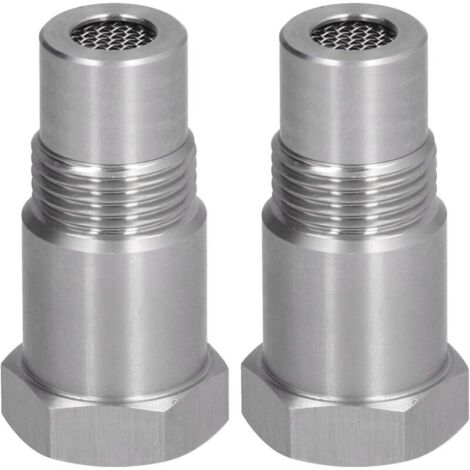 Adaptateur de capteur d'oxygène 2 pièces adaptateur de capteur d'oxygène prise de soudage moteur auxiliaire avec filtre pièces automobiles M18x1.5 (1/5)
